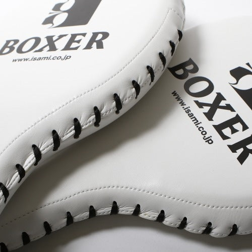 Boxer Punch Paddles – White – detail shot