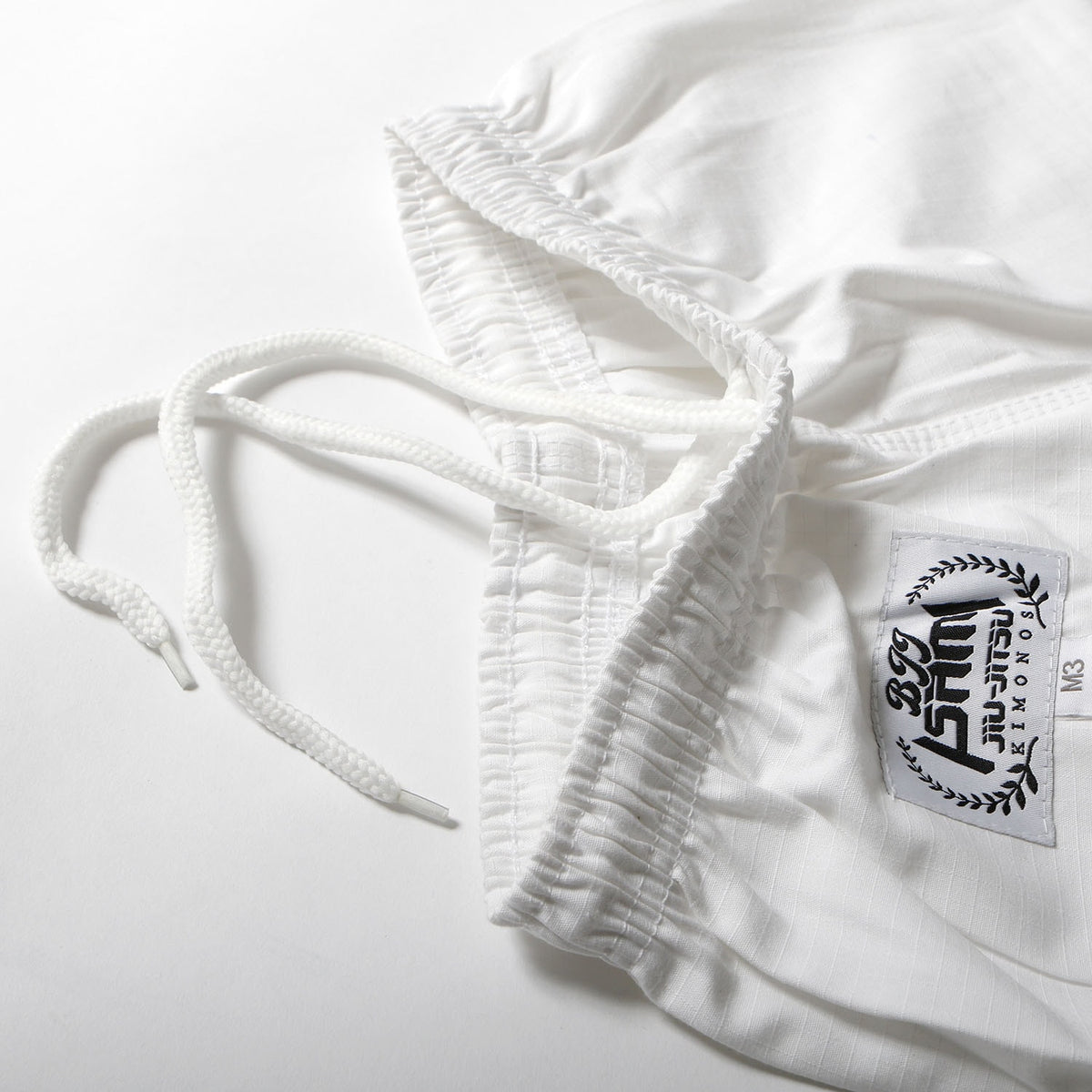 Isami Starter Kids BJJ Gi – White – detail shot