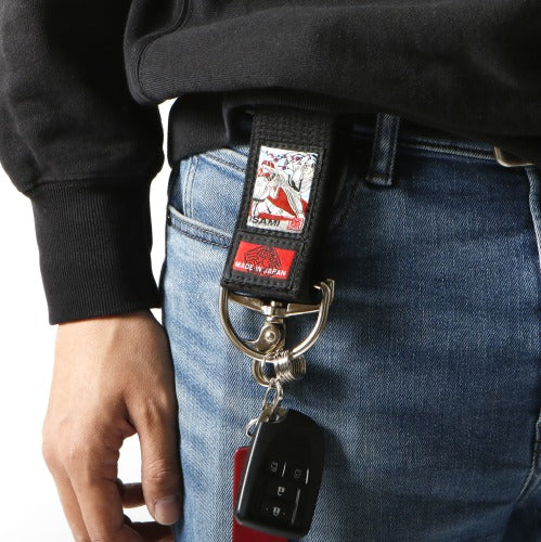 Black Belt Ukiyoe Keychain-Isami-ChokeSports