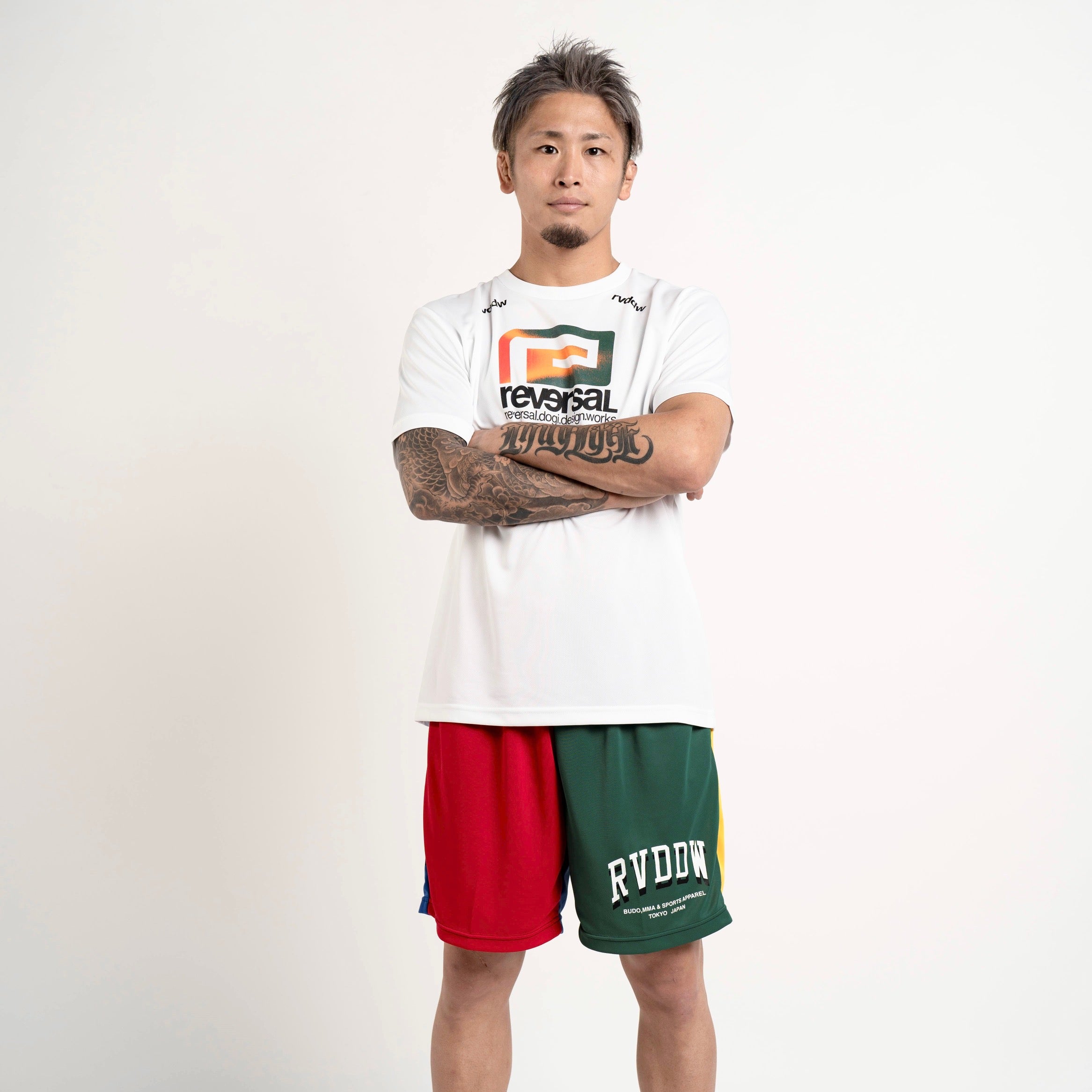 Double Logo Jersey Shorts-Reversal RVDDW-ChokeSports