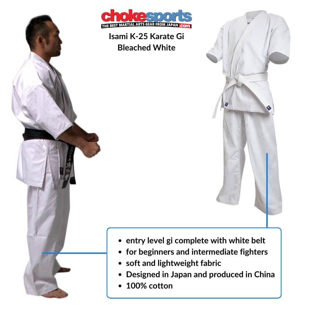 Isami Karate Gi White-Isami-ChokeSports