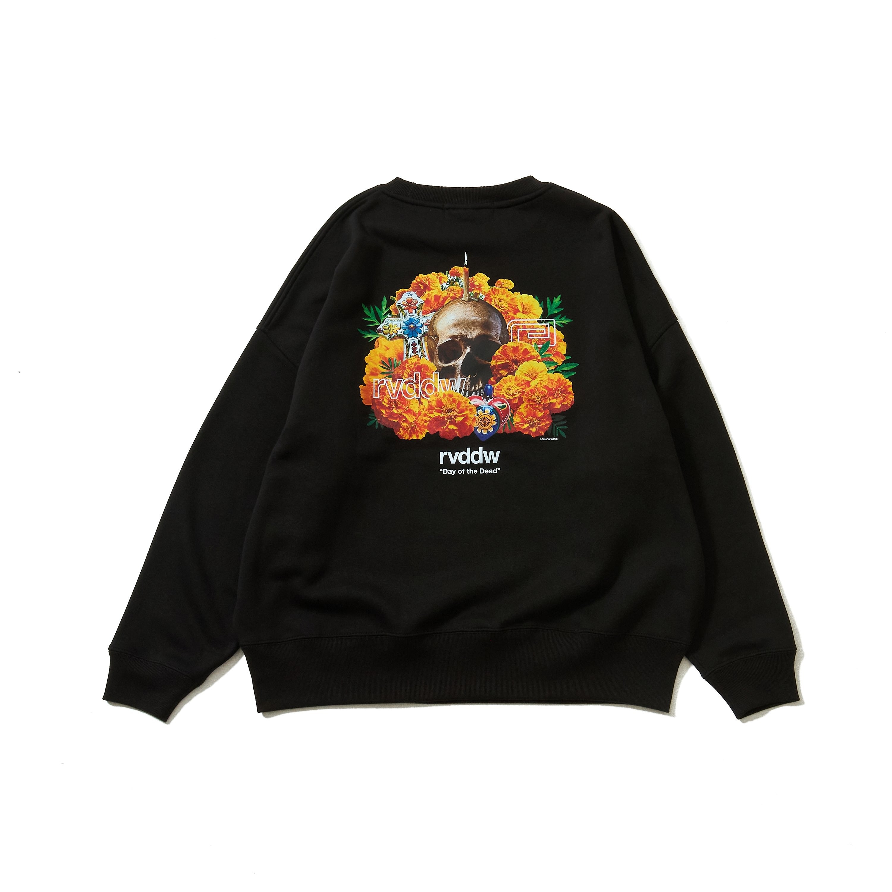 Marigold Skull Oversized Crewneck-Reversal RVDDW-ChokeSports