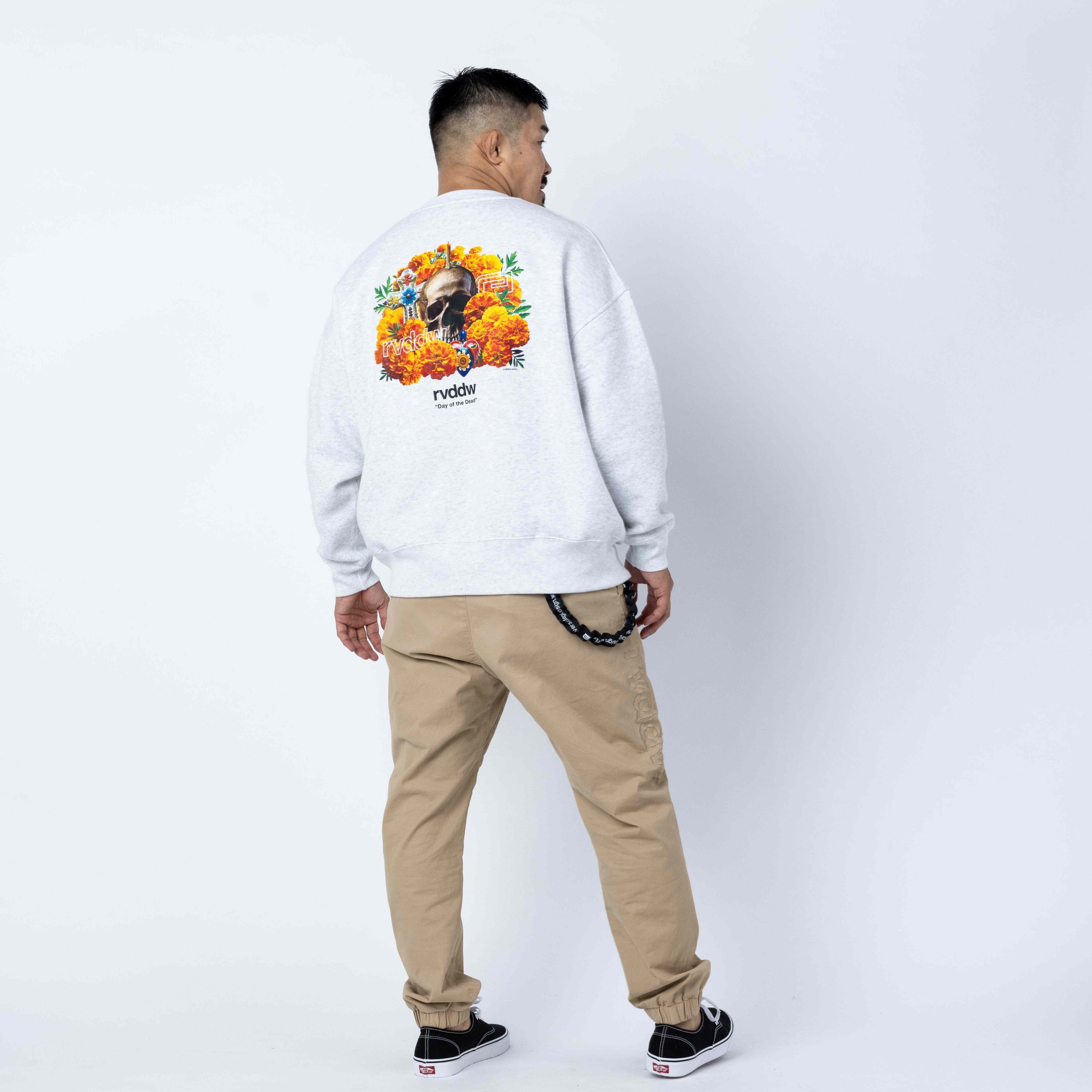 Marigold Skull Oversized Crewneck-Reversal RVDDW-ChokeSports