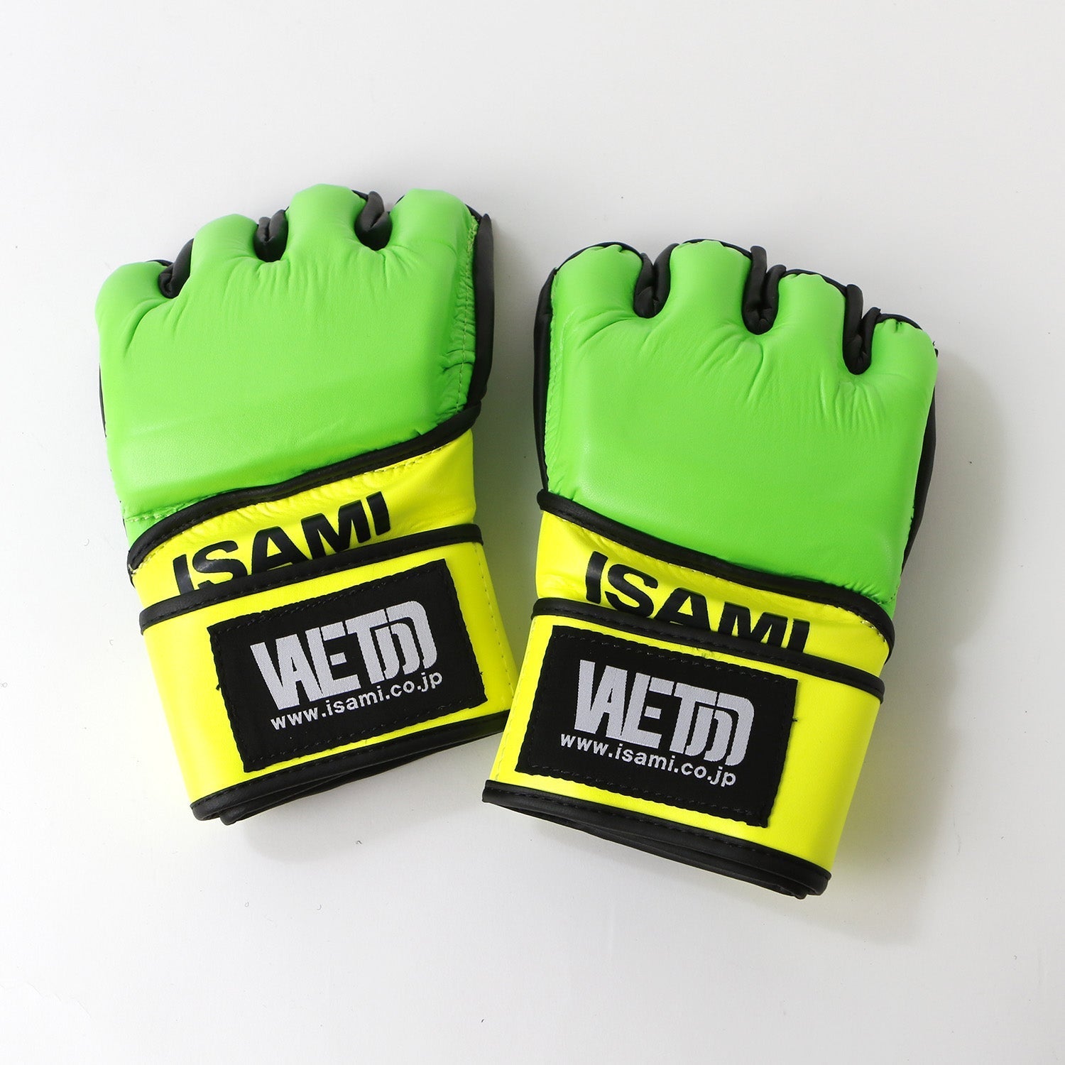 Neon MMA Gloves-Isami-ChokeSports