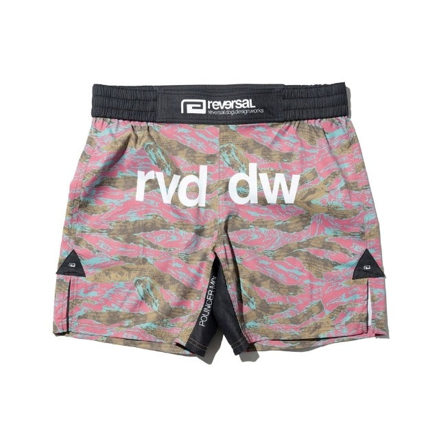 Pouncer Camo Fight Shorts-Reversal RVDDW-ChokeSports