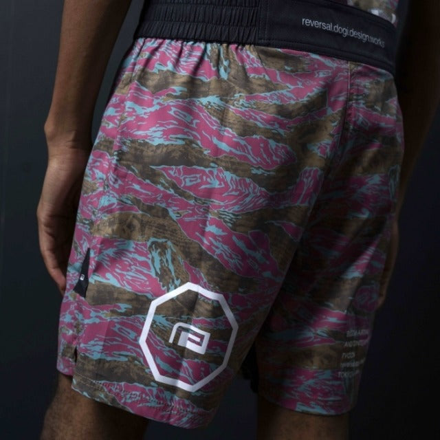 Pouncer Camo Fight Shorts-Reversal RVDDW-ChokeSports