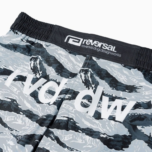 Pouncer Camo Fight Shorts-Reversal RVDDW-ChokeSports