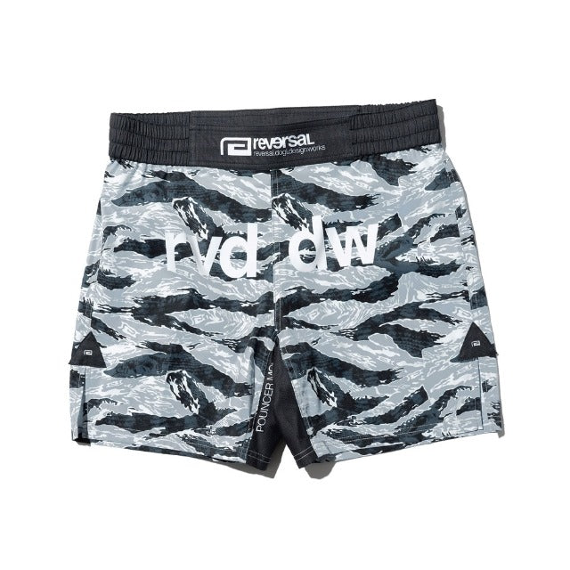 Pouncer Camo Fight Shorts-Reversal RVDDW-ChokeSports