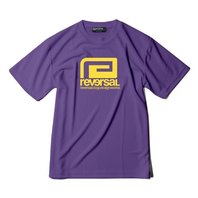 Reversal RVDDW Big Mark Dry T-Shirt Limited Color – Purple – flat lay back