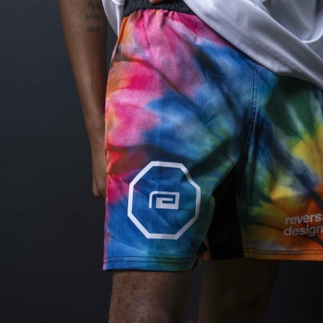 Tie-Dye Fight Shorts-Reversal RVDDW-ChokeSports