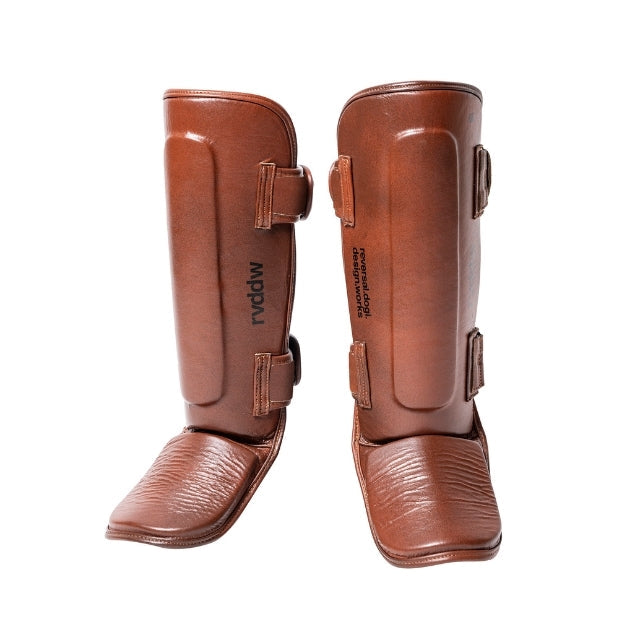 Vintage Kickboxing Shin Guards-Reversal RVDDW-ChokeSports