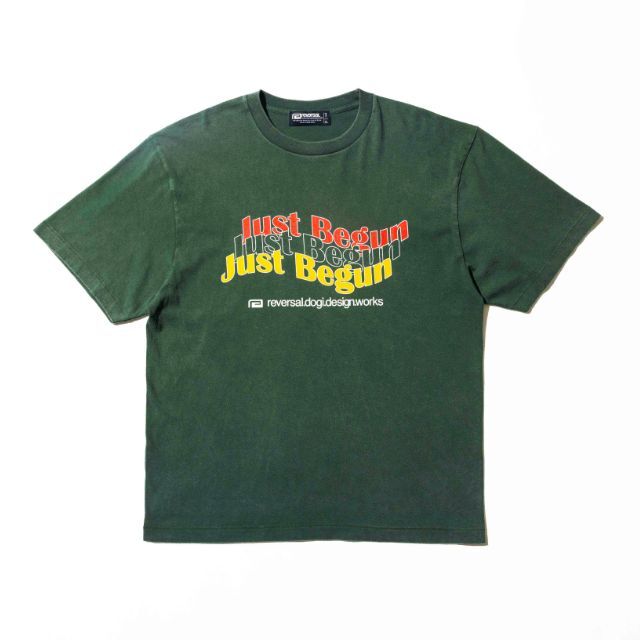 Reversal RVDDW Just Begun T-Shirt – Green – flat lay