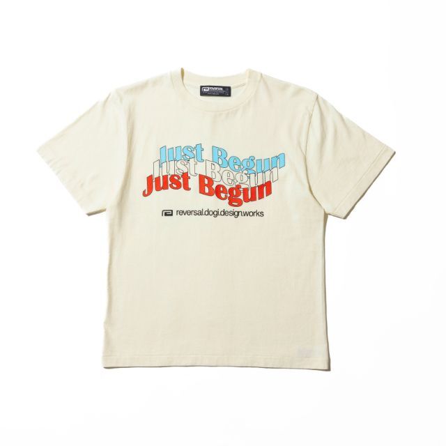 Reversal RVDDW Just Begun T-Shirt – White – flat lay