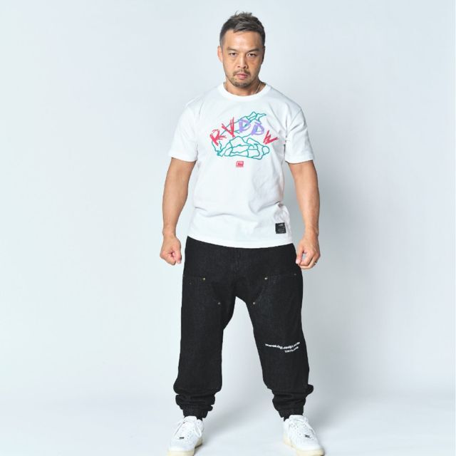 Reversal RVDDW Ariake Graffiti T-Shirt – White – model shot