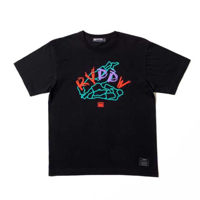 Reversal RVDDW Ariake Graffiti T-Shirt – Black – flat lay