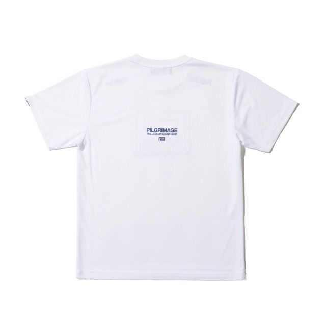 Reversal RVDDW Pilgrimage Big Mark Dry Tee – White – flat lay