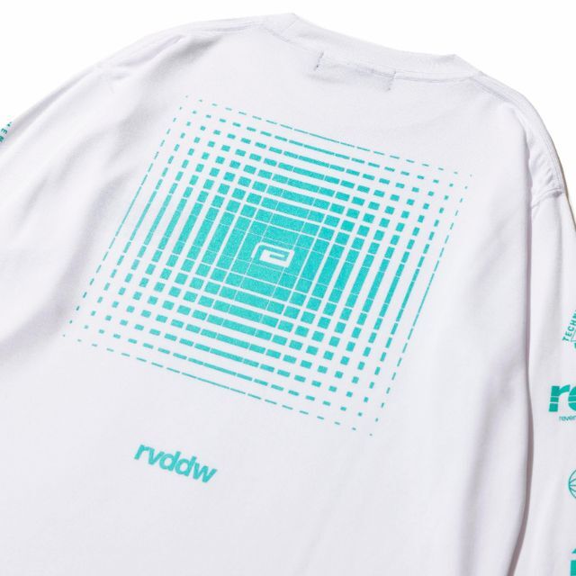 Reversal RVDDW Racing Dry Long Sleeve T-Shirt – White – detail shot