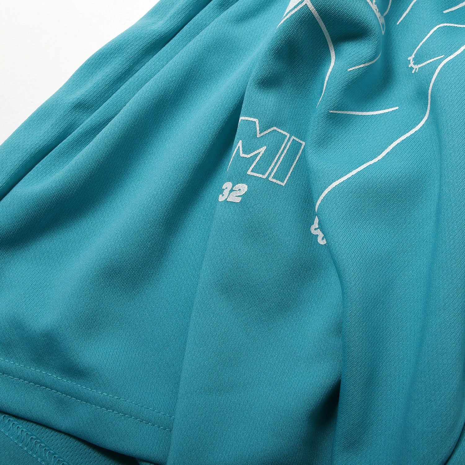 Isami You Can Do It Karate Bear T-Shirt in Mint Blue, detail