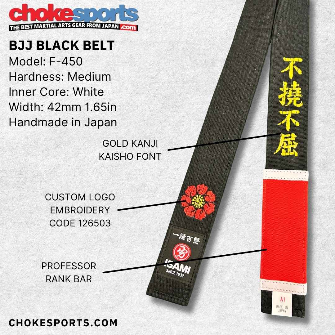 Isami BJJ Black Belt Premium