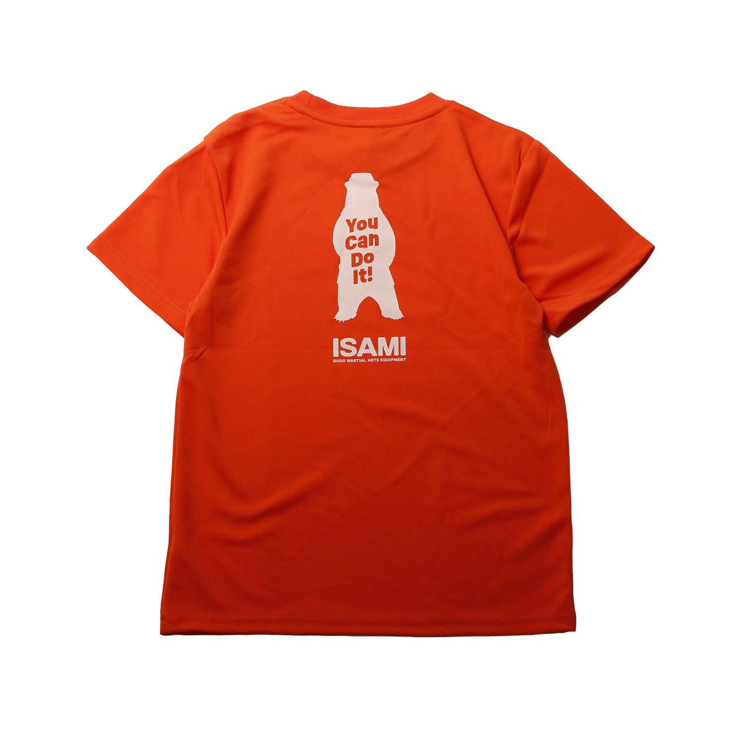 Isami You Can Do It Karate Bear T-Shirt in Mint Blue, detail