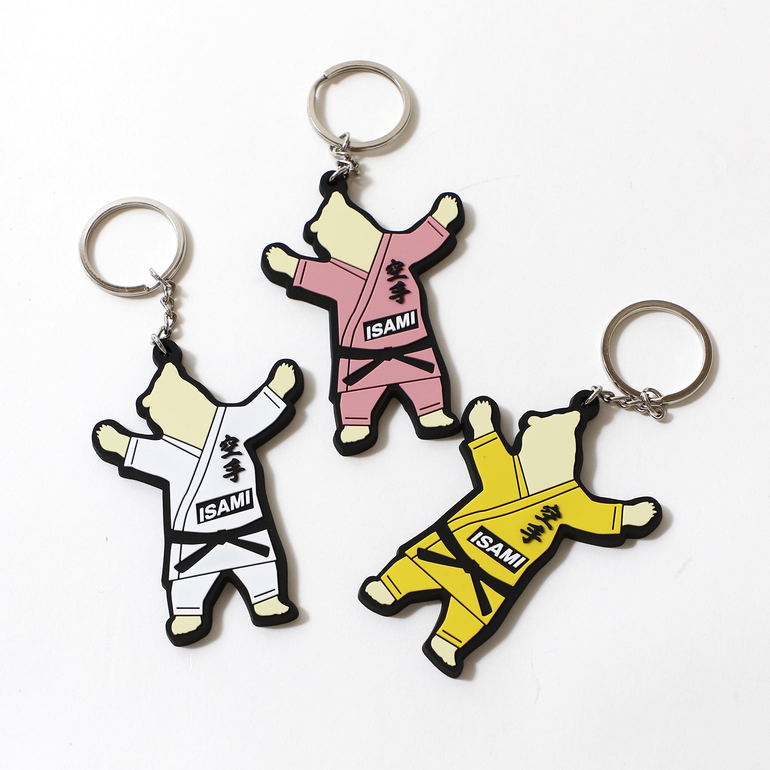 Karate Polar Bear Keychain-Isami-ChokeSports