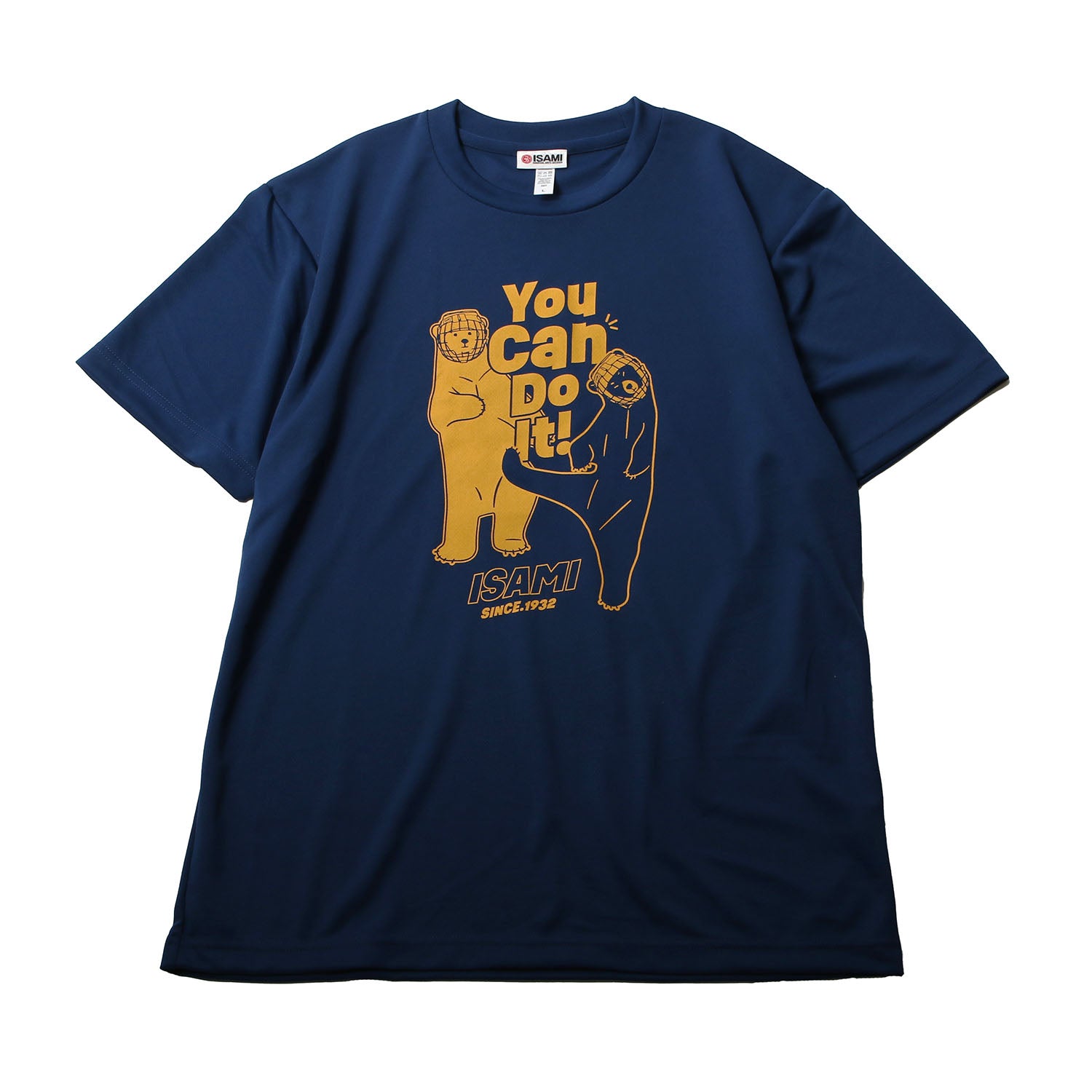 Isami You Can Do It Karate Bear T-Shirt in Indigo