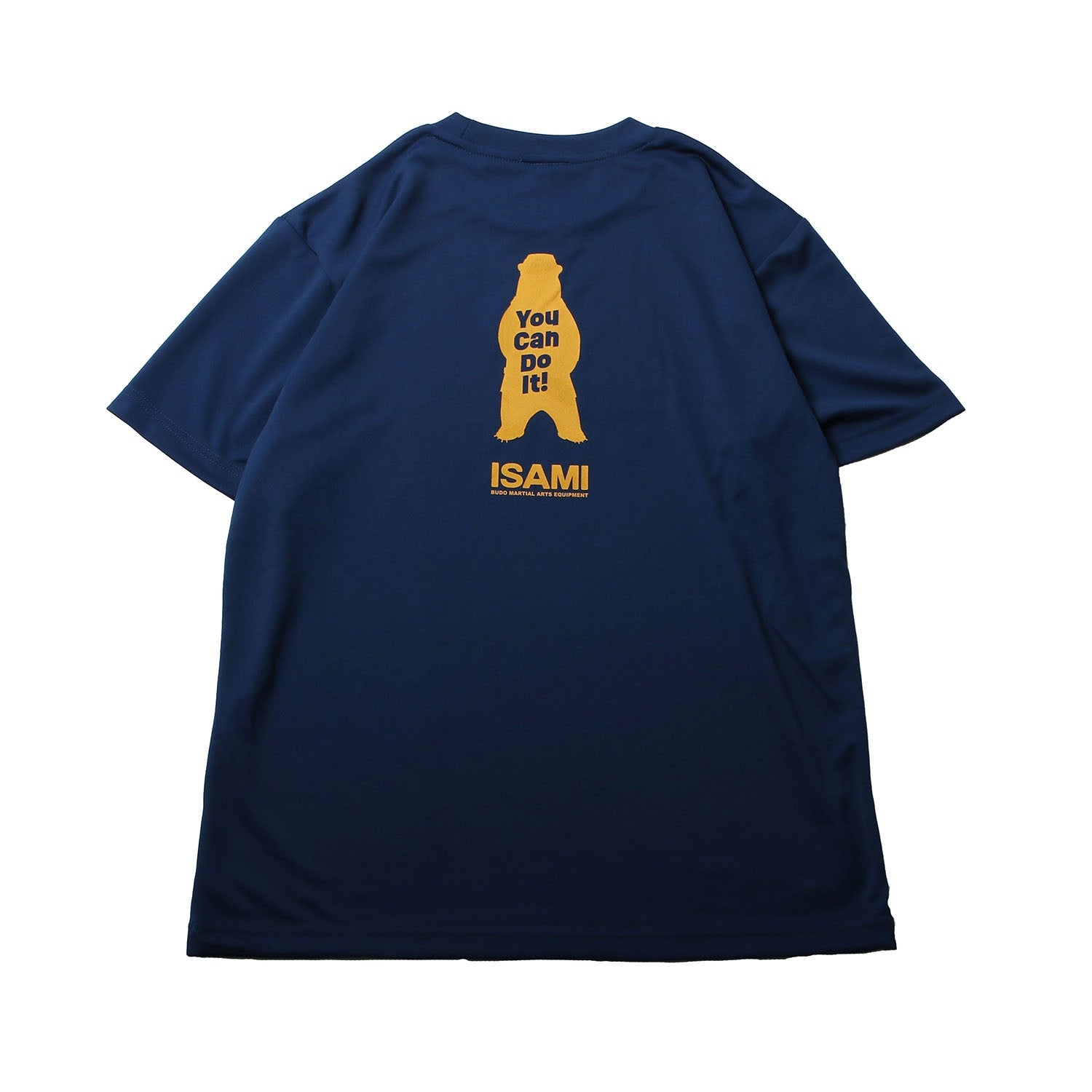 Isami You Can Do It Karate Bear T-Shirt in Indigo, detail