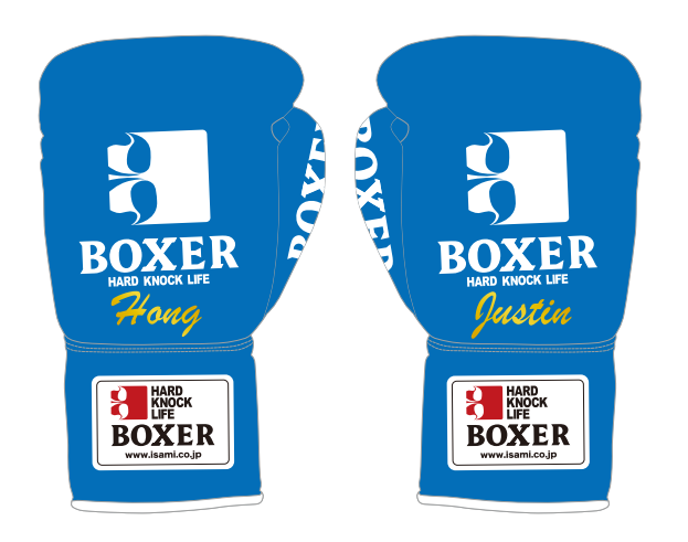 Isami Pro Boxing Gloves customization print sample