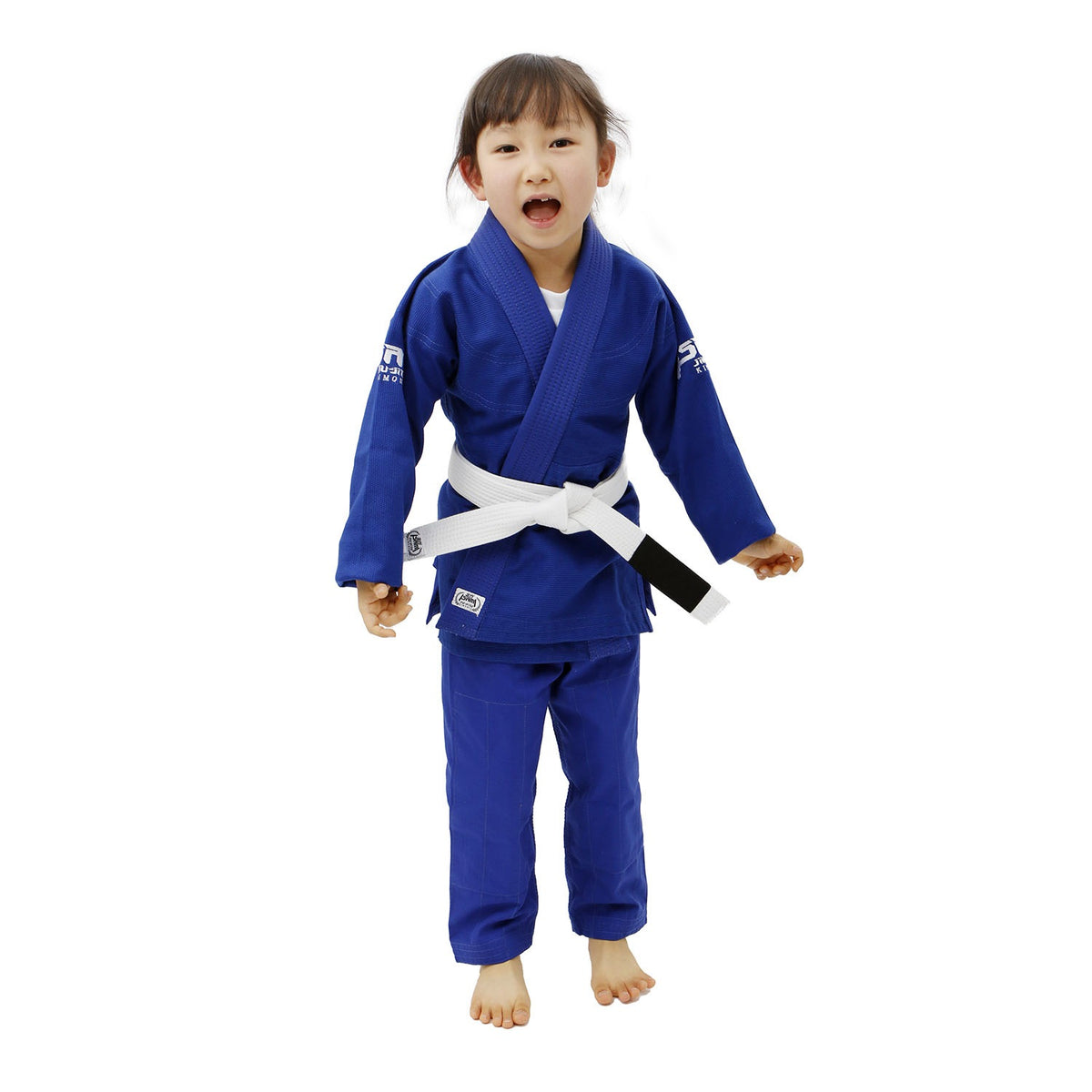 Isami Starter Kids BJJ Gi – Blue – model shot