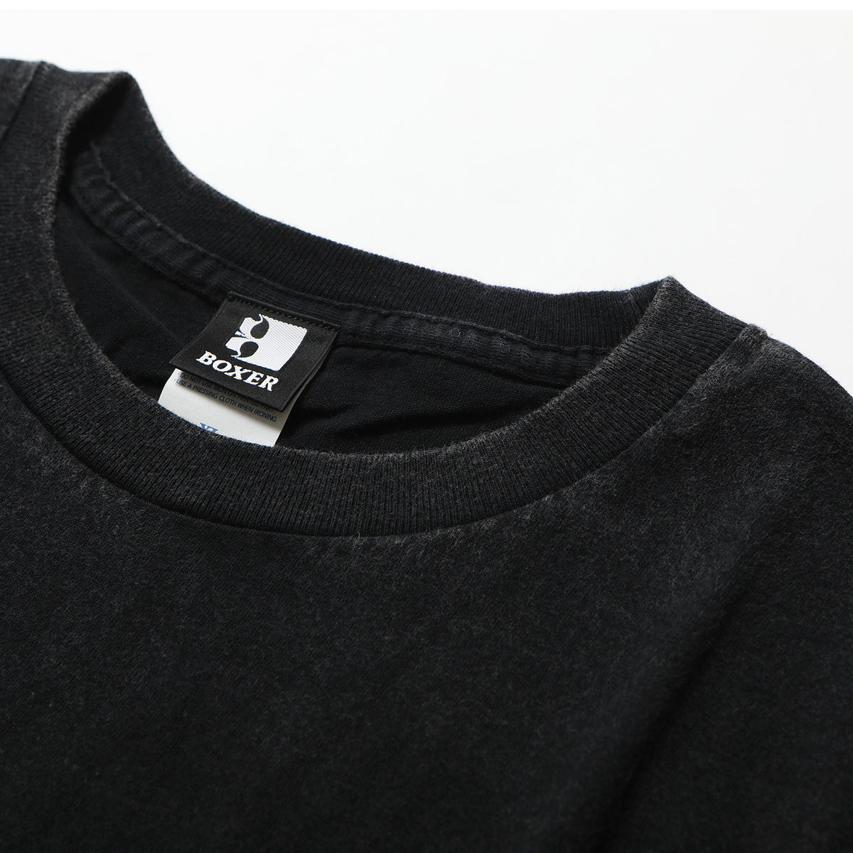 Boxer Metal Logo T-Shirt – Black – detail shot