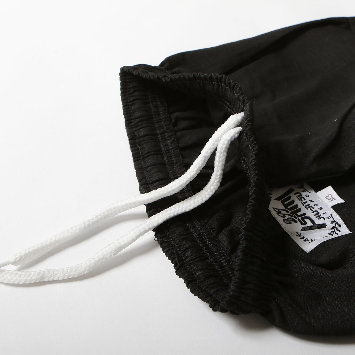 Isami Starter Kids BJJ Gi – Black – detail shot
