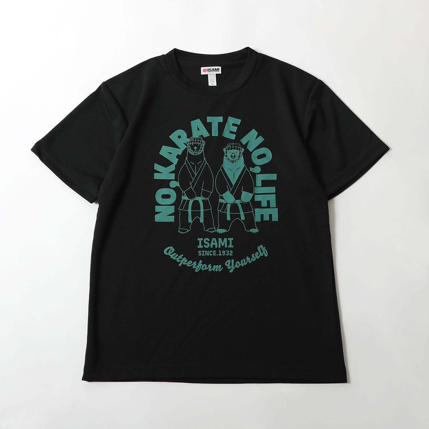 No Karate, No Life Bear T-Shirt-Isami-ChokeSports