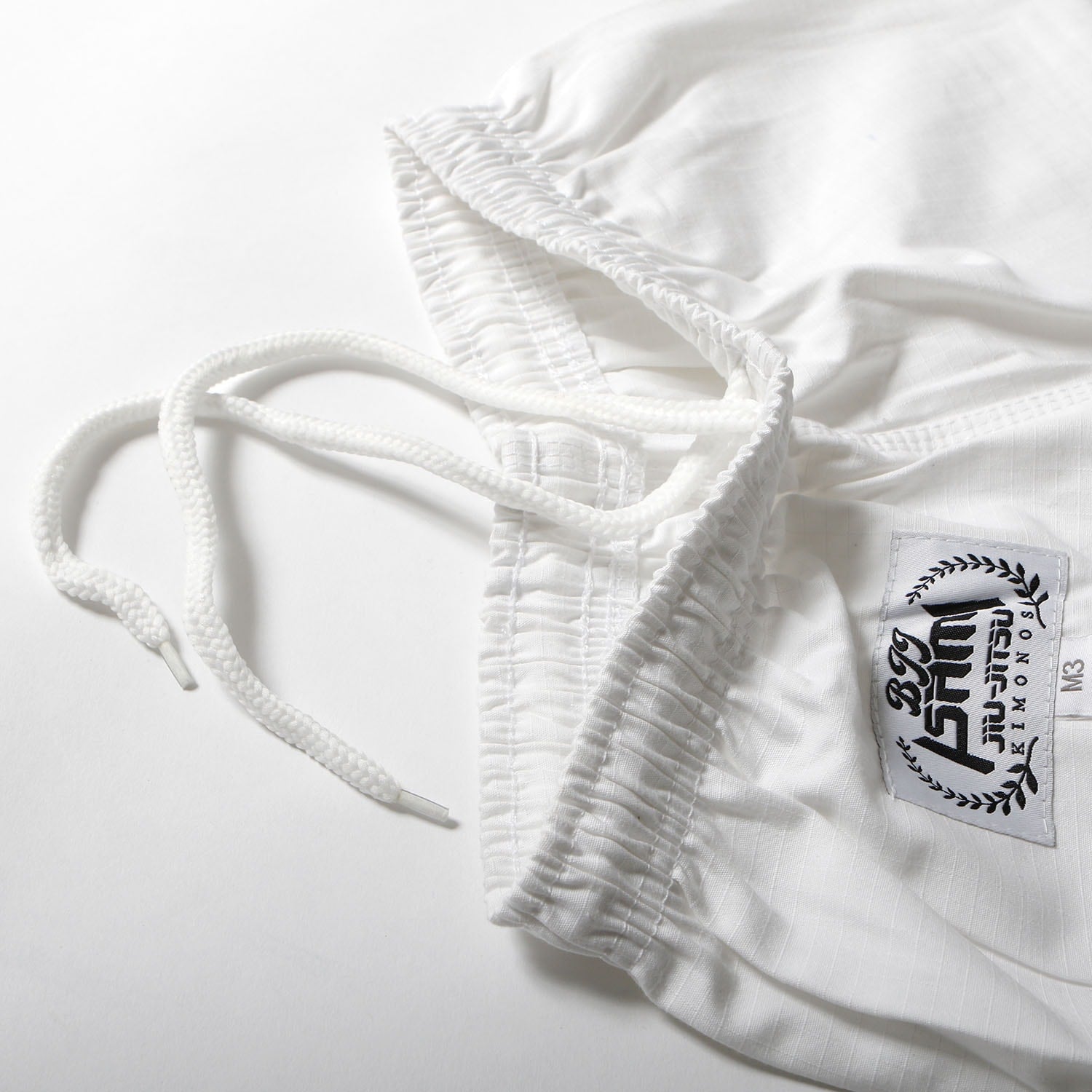 Isami Starter Kids BJJ Gi – White – detail shot