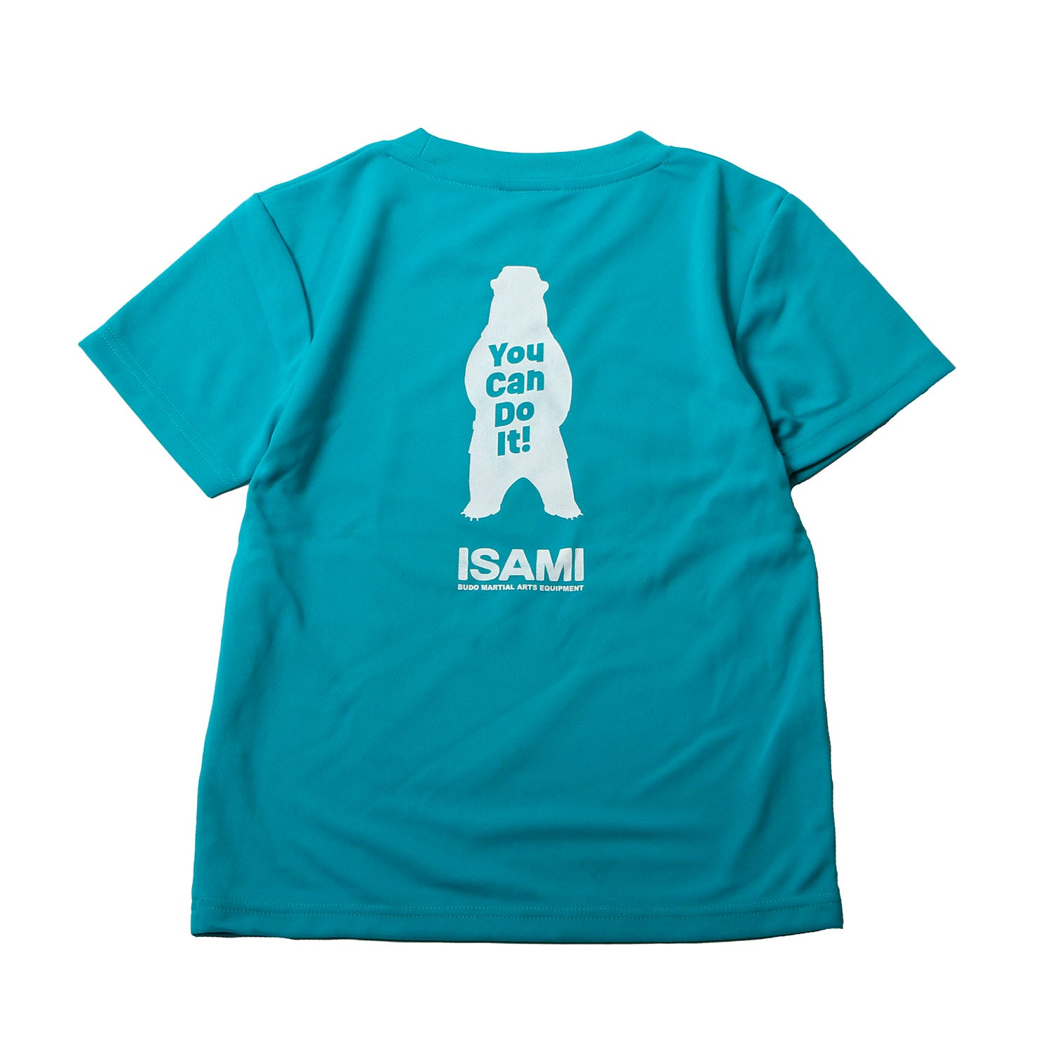 Isami You Can Do It Karate Bear T-Shirt in Indigo, back