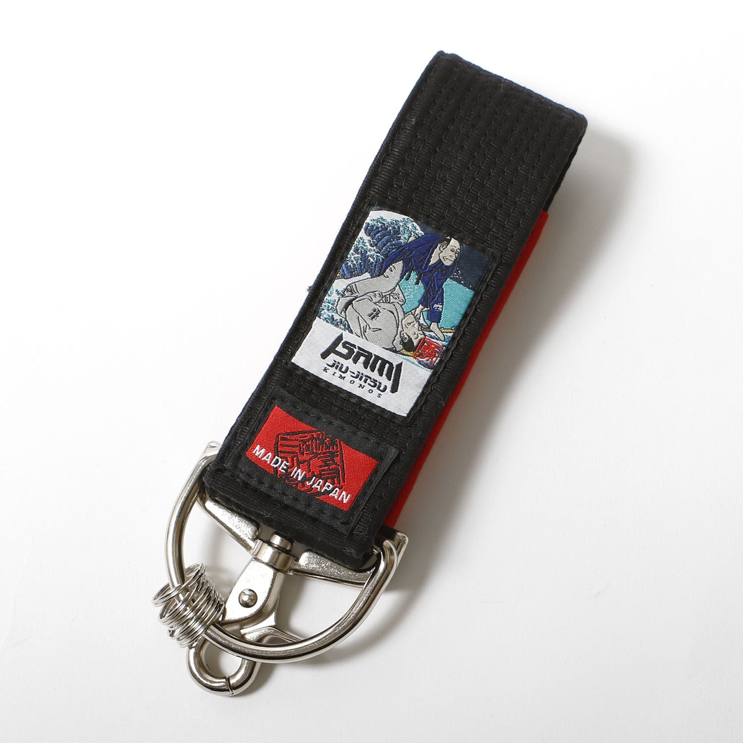 ISAMI Black Belt Ukiyoe Keychain | Karate and Jiu Jitsu