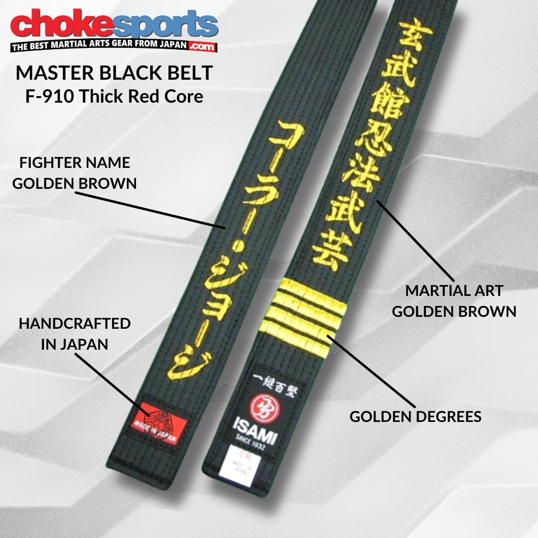 Isami Master Black Belt - Premium Karate & Judo Gear
