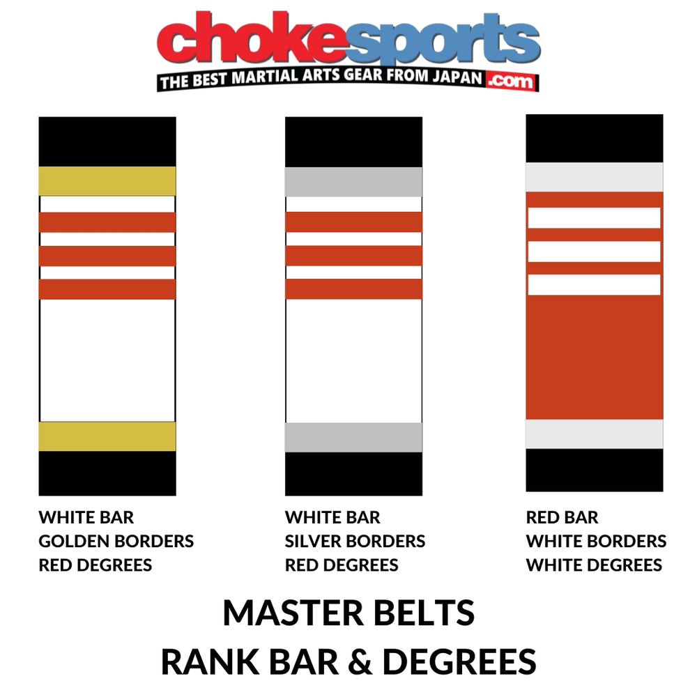 Isami Red/White Belt – Judo, Karate BJJ Master Belt