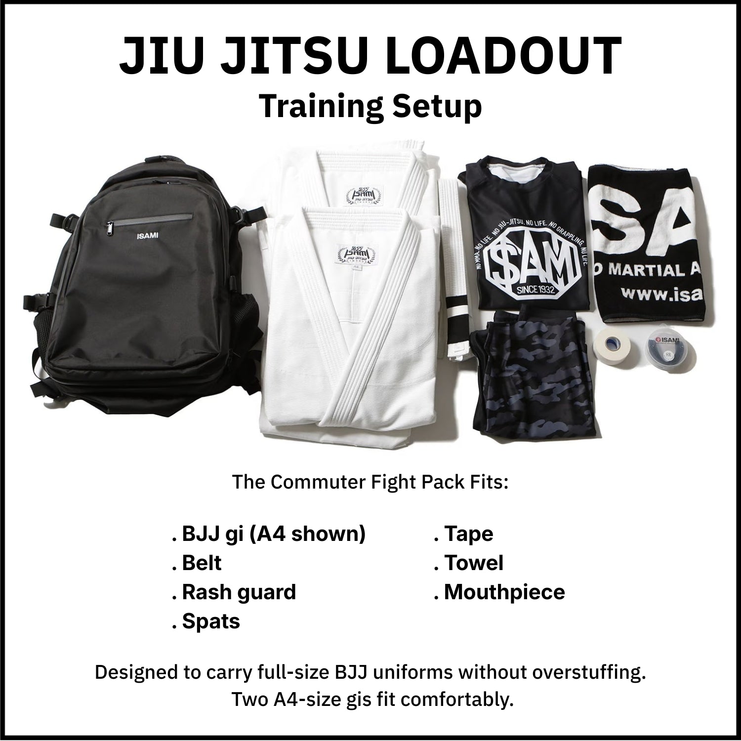 Commuter Training Backpack with Laptop Storage – Isami