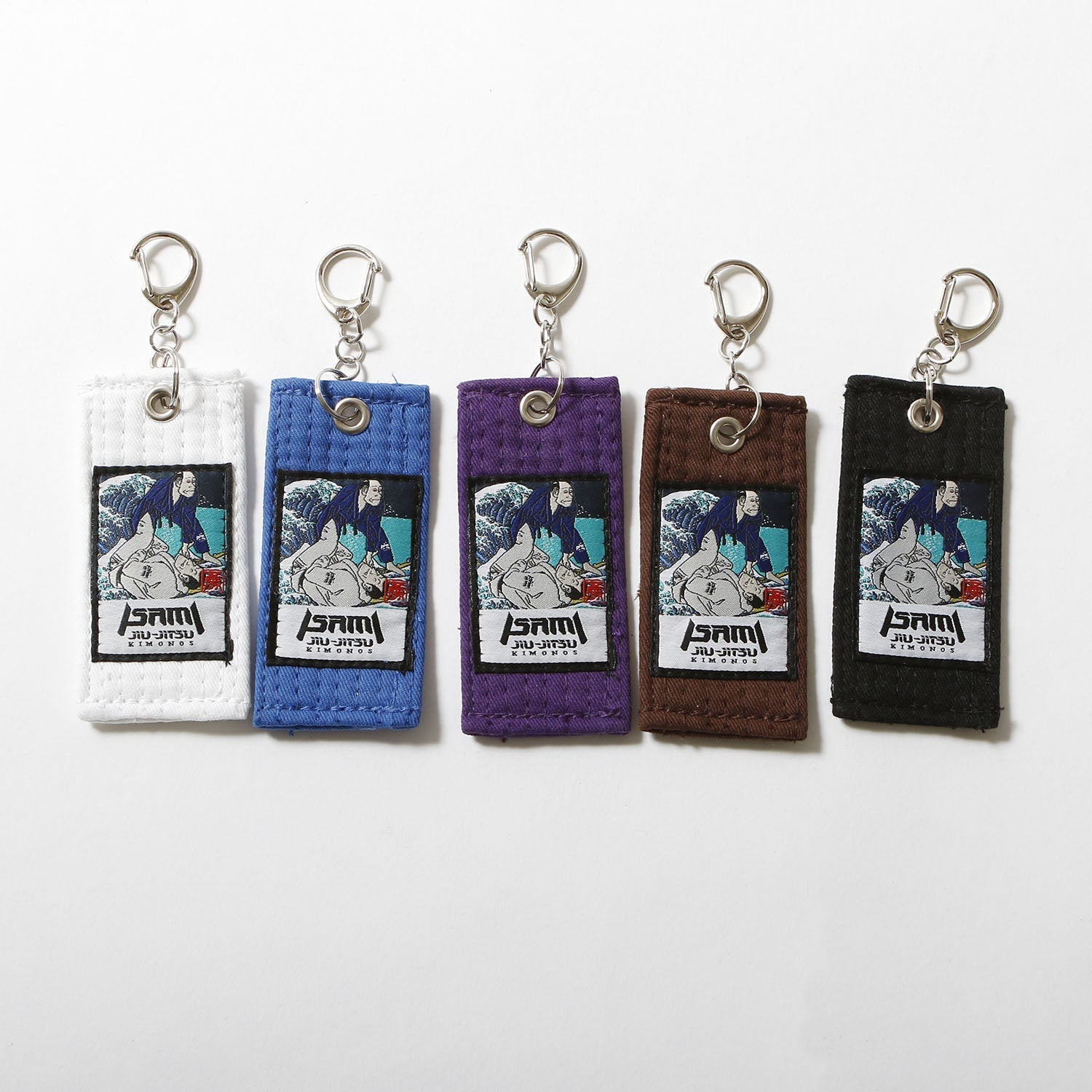 Isami Jiu-Jitsu Ukiyoe Keychain - Authentic BJJ Accessory