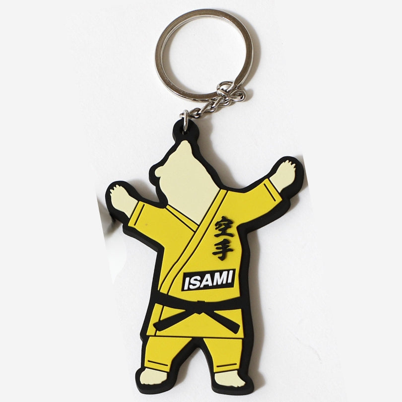 Karate Polar Bear Keychain-Isami-ChokeSports