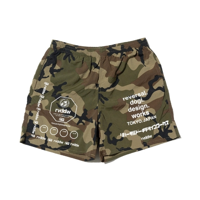Multi Logo Nylon Shorts-Reversal RVDDW-ChokeSports