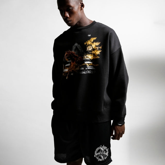 Stallion Baggy Crewneck-Reversal RVDDW-ChokeSports