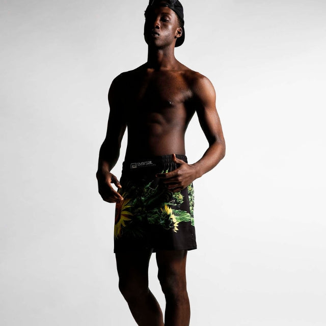 Sunflower Fight Shorts-Reversal RVDDW-ChokeSports