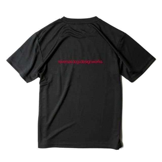 Reversal RVDDW Big Mark Dry T-Shirt Limited Color – Black – flat lay