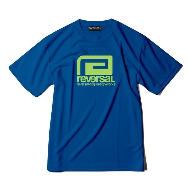 Reversal RVDDW Big Mark Dry T-Shirt Limited Color – Blue – flat lay