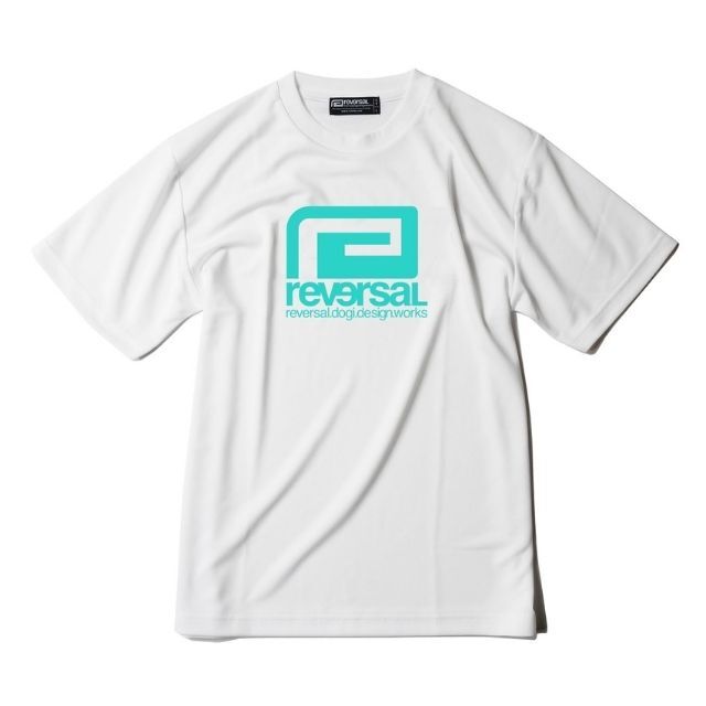 Reversal RVDDW Big Mark Dry T-Shirt Limited Color – White – flat lay back