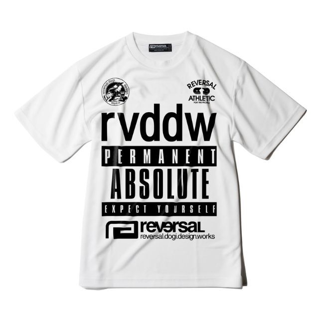 Reversal RVDDW Absolute Dry Mesh T-Shirt – White – flat lay