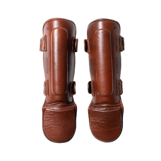 Vintage Kickboxing Shin Guards-Reversal RVDDW-ChokeSports