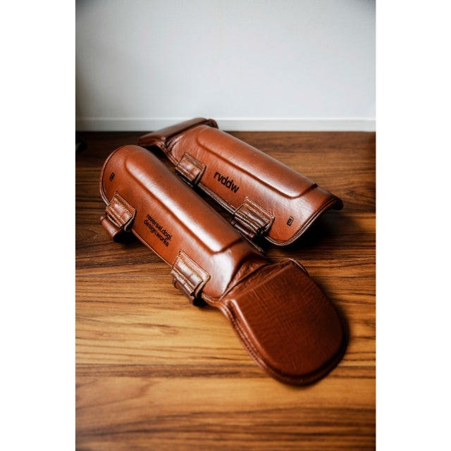 Vintage Kickboxing Shin Guards-Reversal RVDDW-ChokeSports