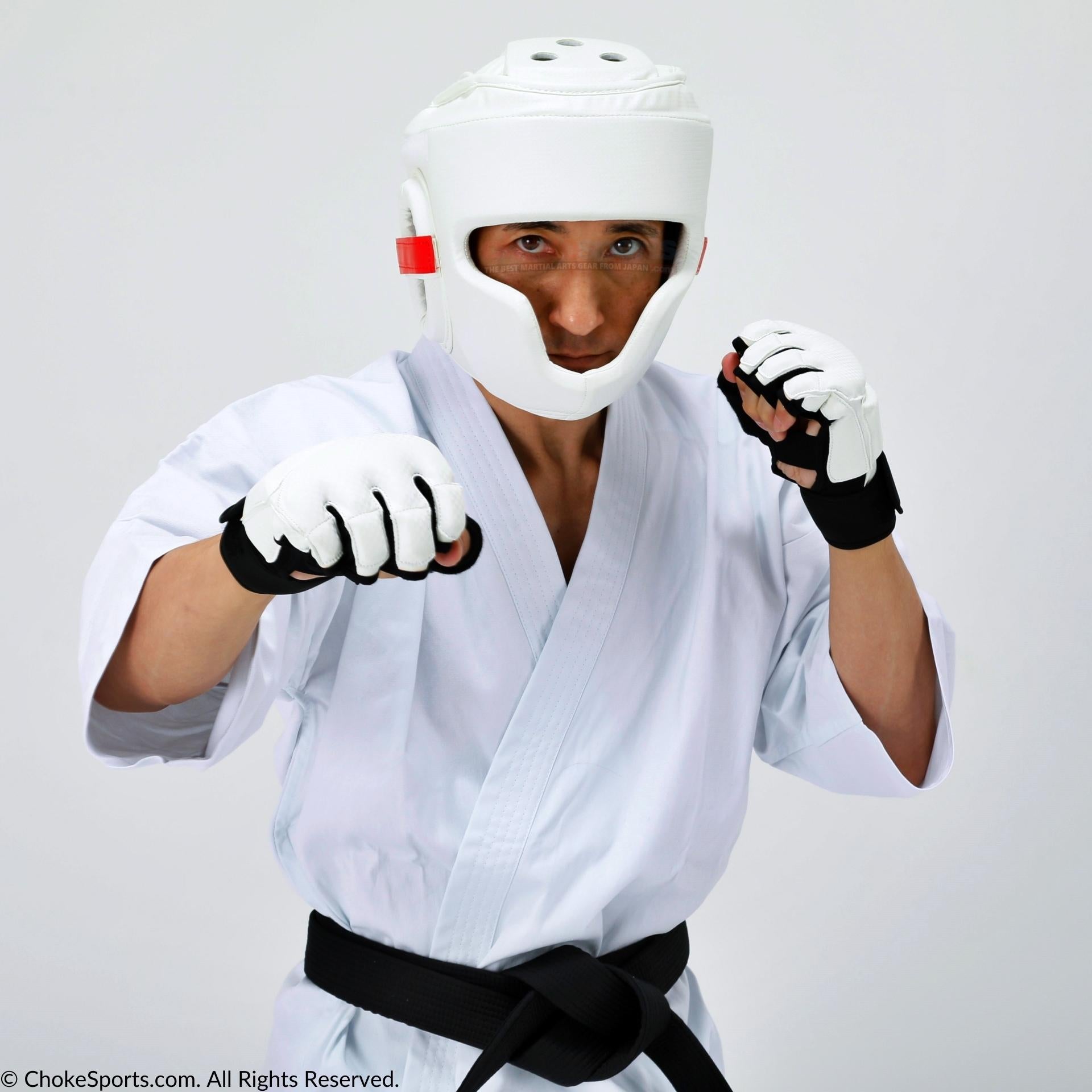 Wide View Karate Head Guard from Isami Japan